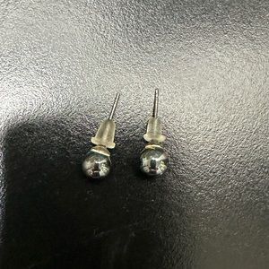 Boutique Silver Ball Earrings